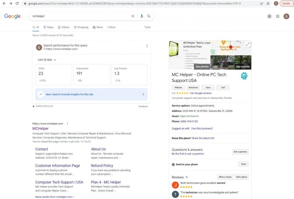 MCHelper Google 5 Star Rating Part 1
