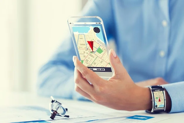 business technology navigation location people concept close up woman hand with gps navigator map transparent smartphone smart watch screen 380164 154456
