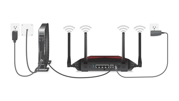 Connect your router to power it up 1