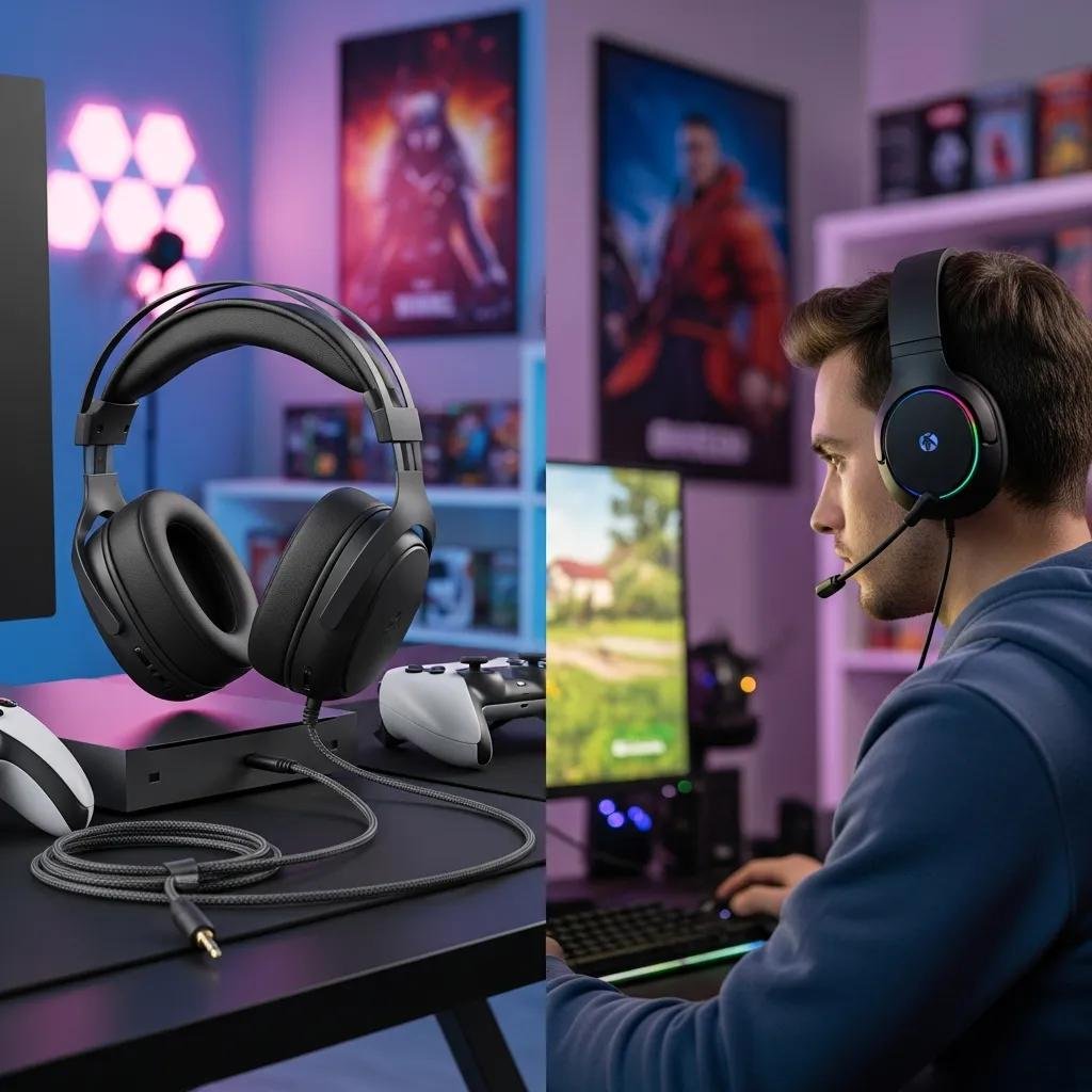 Comparison of wired and wireless gaming headsets in a gaming environment