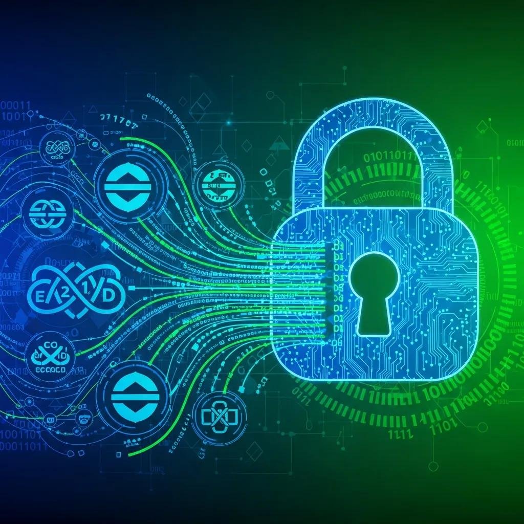 Digital lock symbolizing data security in remote computer repair, highlighting encryption and privacy