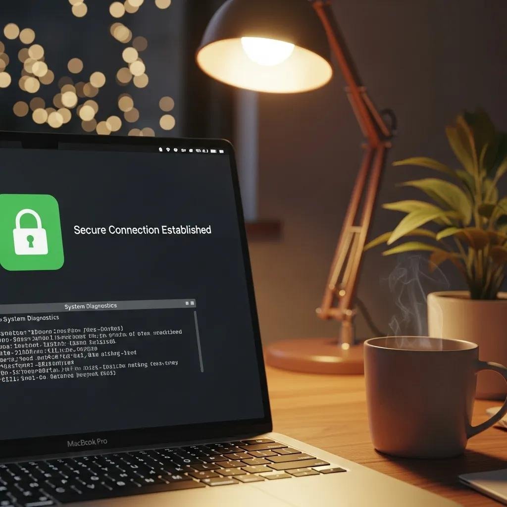Secure remote troubleshooting service for Mac computers