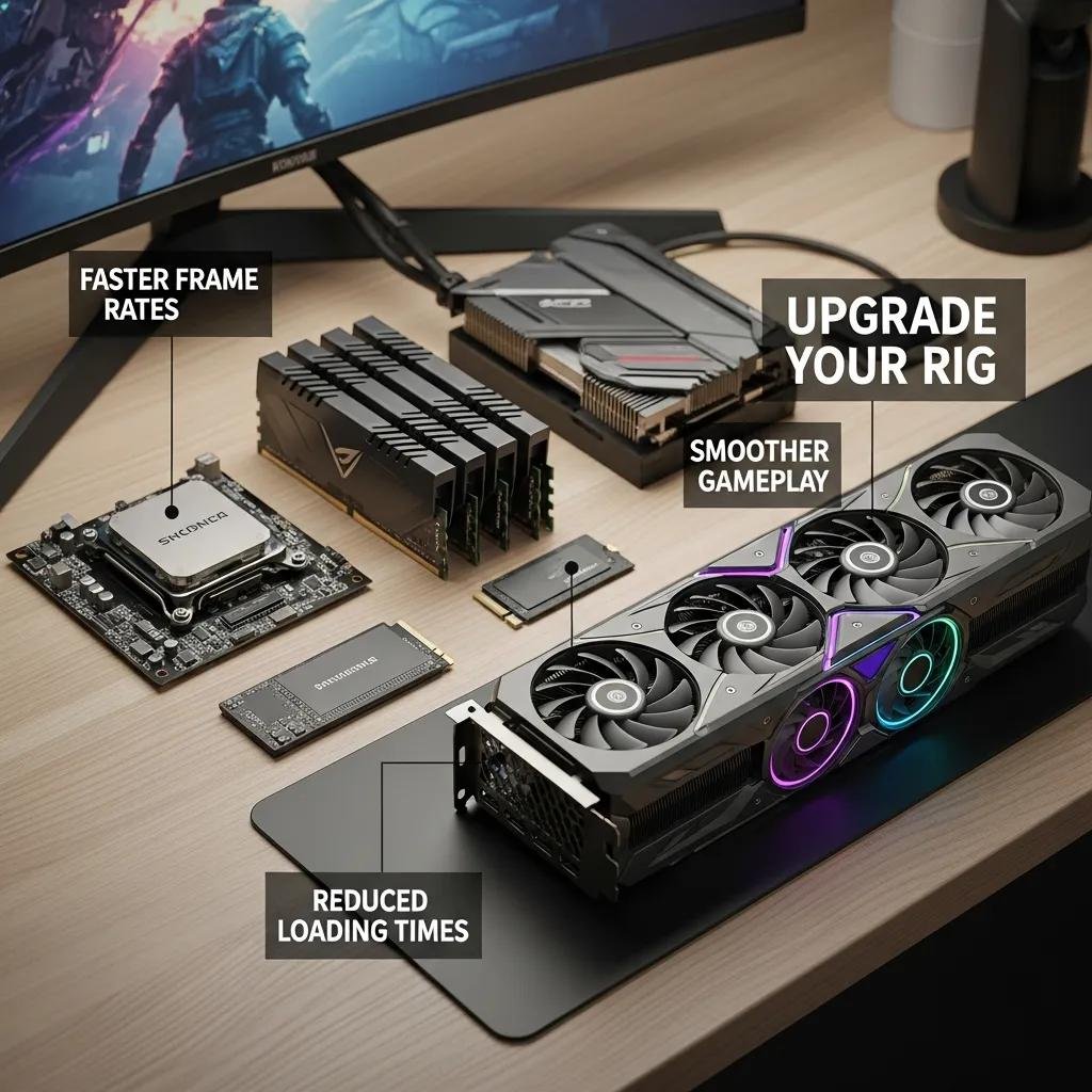 Selection of computer hardware components for upgrading gaming performance