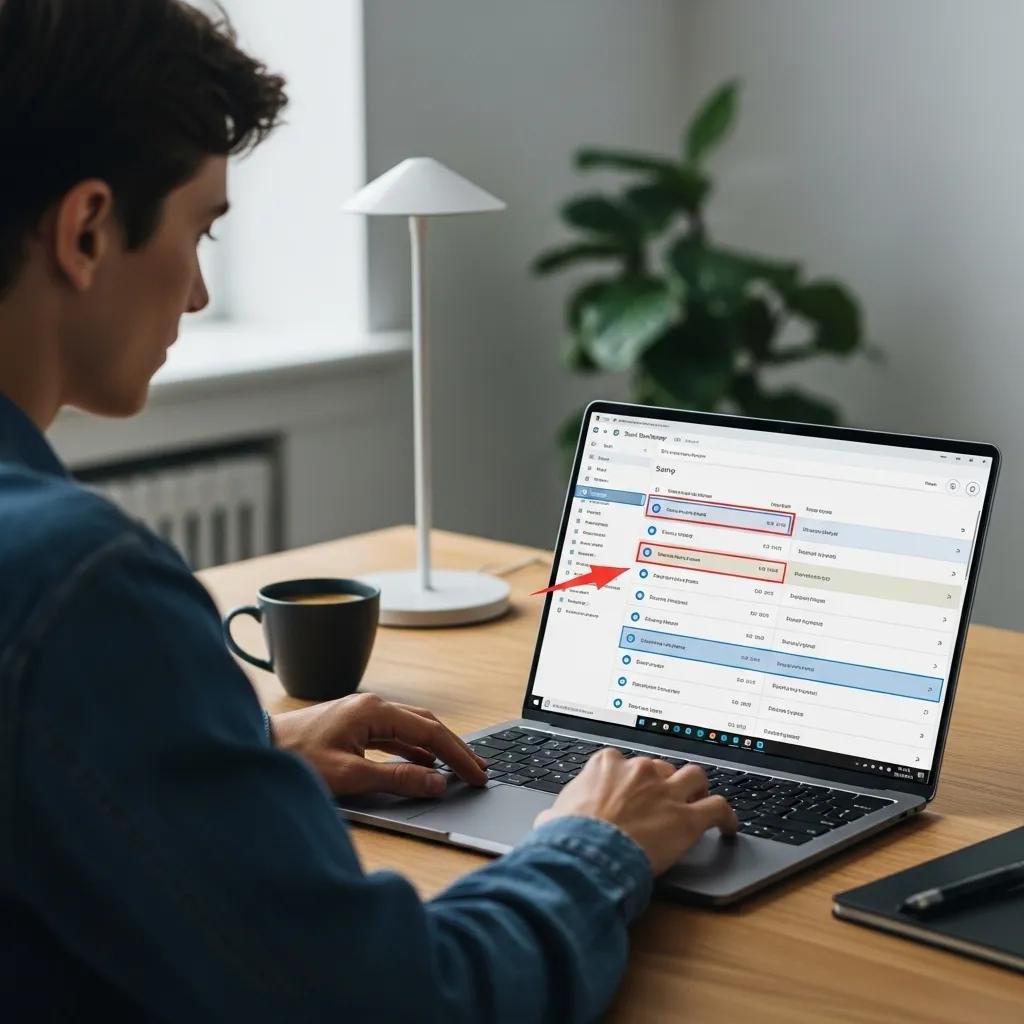 User inspecting startup programs in Task Manager to improve PC speed